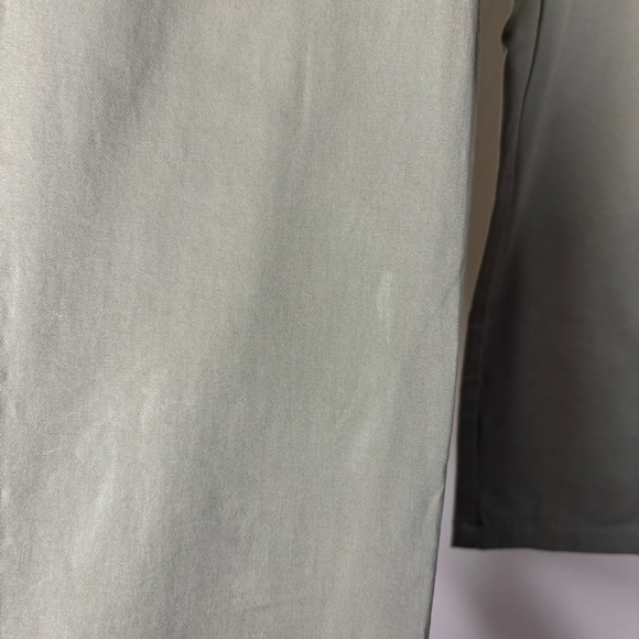 Garnet Hill Womens Army Green Straight Leg Pants Size 10 - Picture 4 of 12